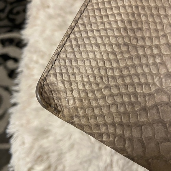 Cole Haan grey snakeskin wristlet - Picture 4 of 8
